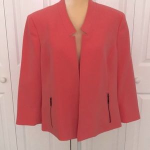 Kasper Peach/Coral Women’s Dress Jacket Size 16